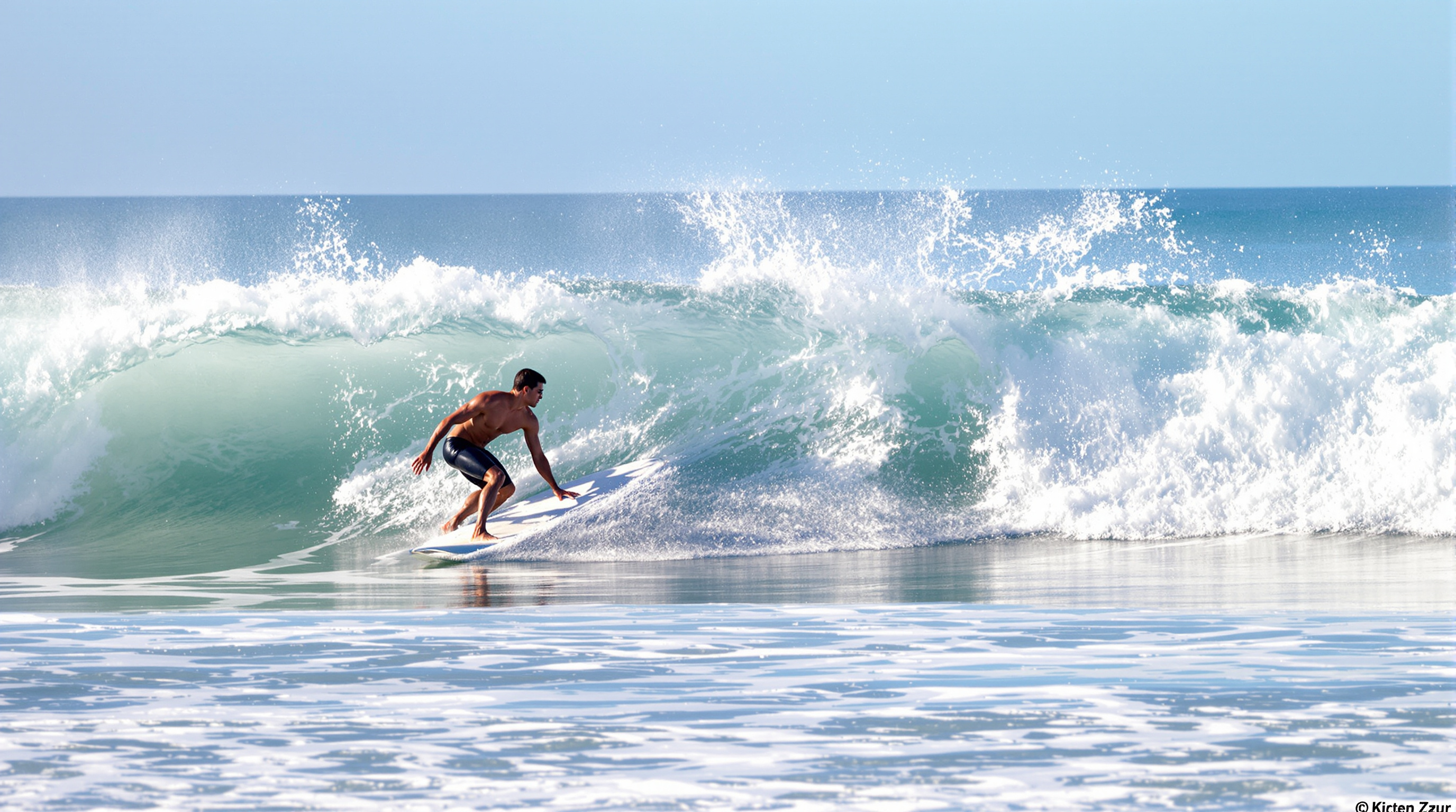 Surf débutant côte azur