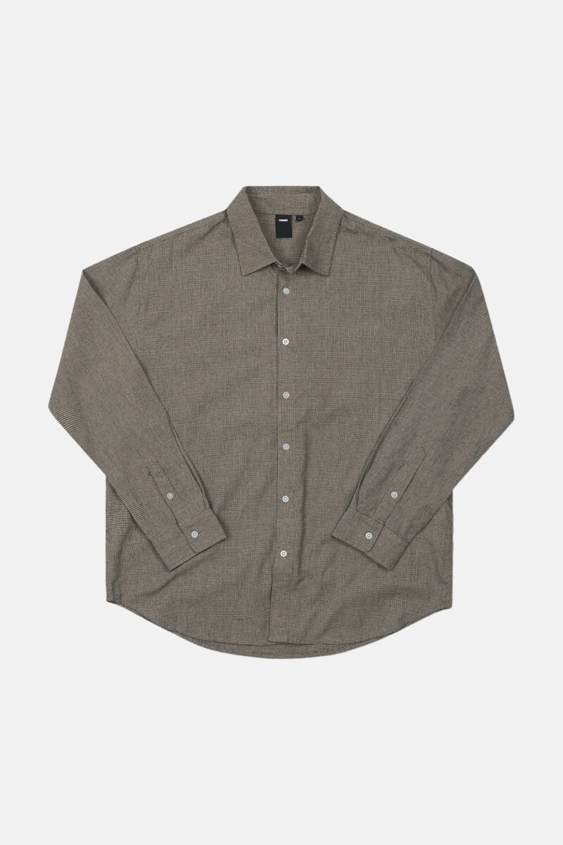 chemise manche longue coupe classique formel haute qualité gris