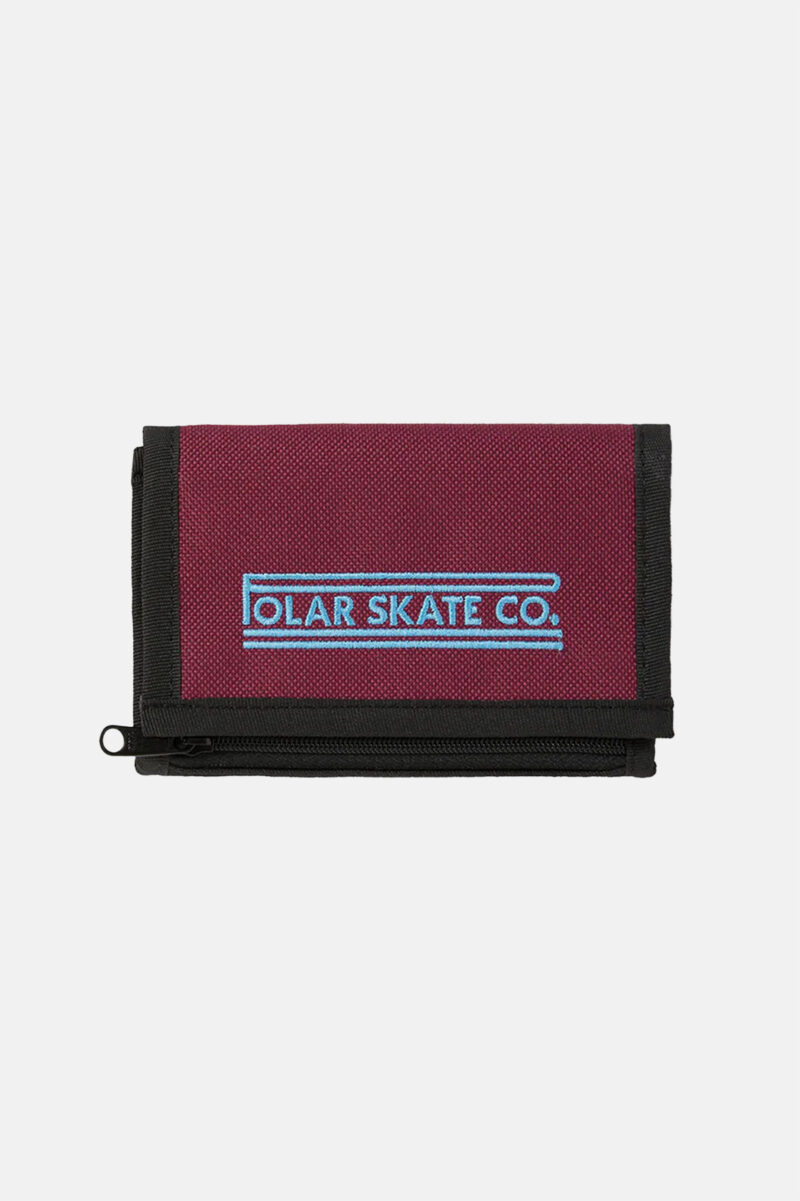 Polar Skate Co Key Wallet Stretch Logo Wine