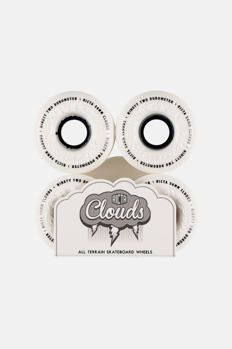 RICTA CLOUDS ROUES WHITE BLACK 56MM 92A 4 PACK
