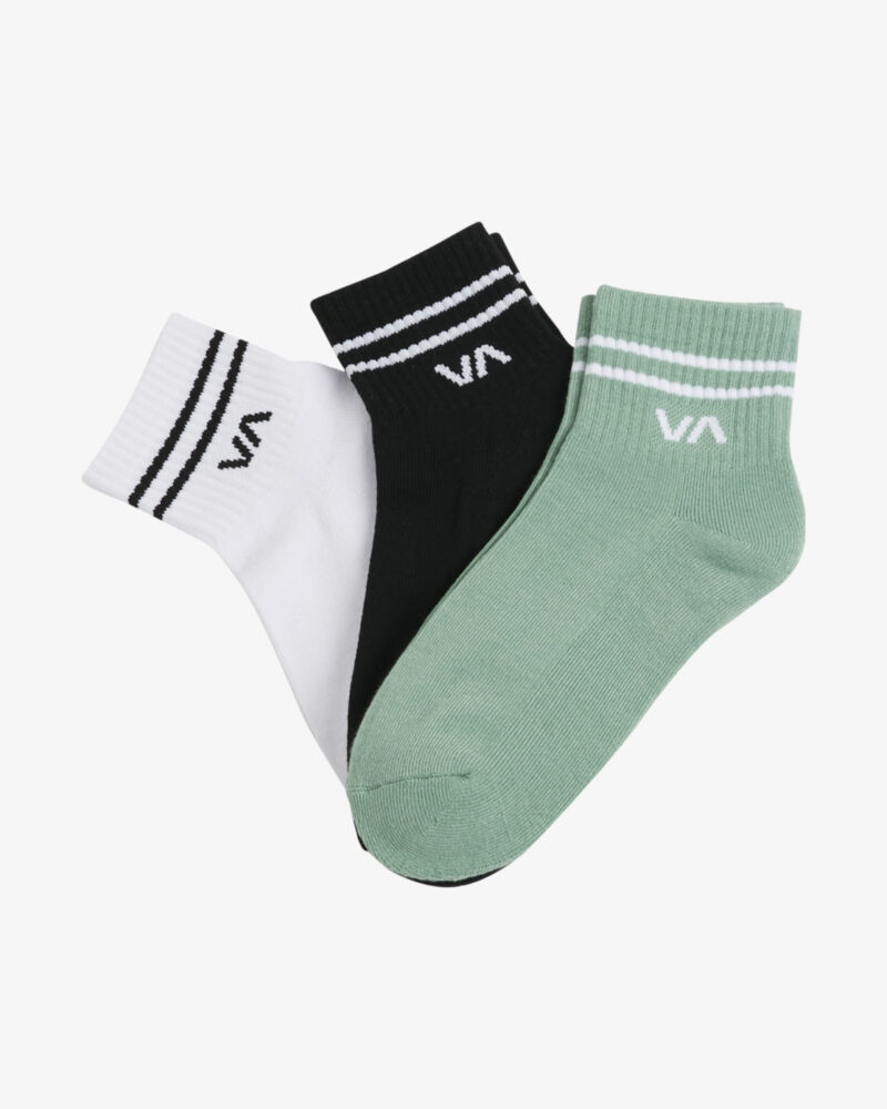 Pack de 3 chaussettes RVCA multicolores.